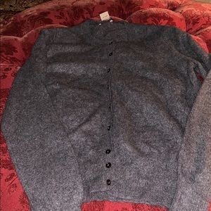Grey cashmere cardigan